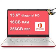 HP Flagship Notebook 15 Laptop 15.6” Diagonal HD Display Intel Pentium Gold 6405U 16GB RAM 256GB SSD Intel UHD Graphics HDMI USB-C Webcam Win10 + HDMI Cable