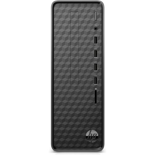 에이치피 HP - S01-aF0011 Slim Desktop, AMD Athlon Silver 3050U, 4GB RAM, 256 GB SSD, Windows 10 Home (S01-aF0011, Black) Jet Black