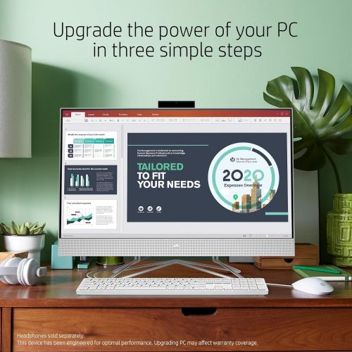 에이치피 HP 27-inch Touchscreen All-in-One Desktop Computer, AMD Ryzen 5 4500U Processor,16 GB RAM, 512 GB SSD, Windows 10 Home (27-dp0160, Silver)