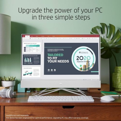 에이치피 HP 24-inch All-in-One Touchscreen Desktop Computer, AMD Ryzen 5 4500U Processor, 12 GB RAM, 512 GB SSD, Windows 10 Home (24-dp0160, Silver)