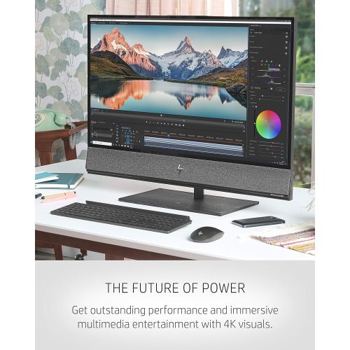 에이치피 HP Envy All-in-One PC, NVIDIA GeForce RTX 2070, 10th Gen Intel Core i7-10700 Processor, 32 GB RAM, 1 TB SSD Storage, 31.5” 4K UHD Display, Wide-Color-Gamut & 600 nits Peak Brightne