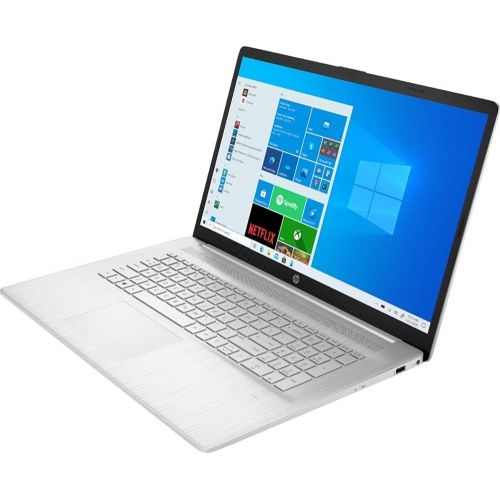 에이치피 HP 17 Laptop 17.3 FHD IPS Anti-Glare Display 11th Gen Intel 4-Core i5-1135G7 (Beats i7-10510U) 12GB RAM 512GB SSD + 1TB HDD Intel Iris Xe Graphics HDMI Win10 Pro Silver + USB-C Ada