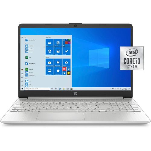 에이치피 2021 Newest HP 15.6 HD Touchscreen LaptopComputer, Intel 10th Gen i3-1005G1(Up to 3.4GHz), 8GB DDR4 RAM, 256GB SSD, Webcam, Bluetooth, Wi-Fi, HDMI, Type-C, Windows 10 S+AllyFlex Mo