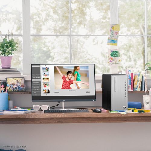 에이치피 2022 Newest HP Pavilion Desktop, 11th Gen Intel Core i7-11700F 8-Core Processor, AMD Radeon RX 550 Graphics, 64GB RAM, 2TB SSD + 8TB HDD, DVD, HDMI, DisplayPort, DVI, Wi-Fi, Window