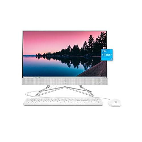 에이치피 HP All-in-One Desktop PC, 11th Gen Intel Core i3-1115G4 Processor, 8 GB RAM, 512 GB SSD Storage, Full HD 23.8” Display, Windows 10 Home, Remote Work Ready, Mouse and Keyboard (24-d