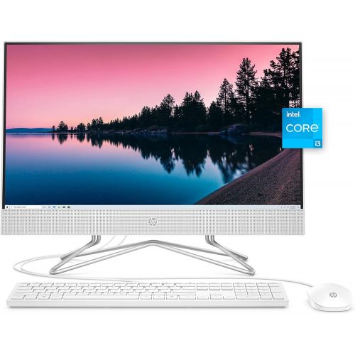 에이치피 HP All-in-One Desktop PC, 11th Gen Intel Core i3-1115G4 Processor, 8 GB RAM, 512 GB SSD Storage, Full HD 23.8” Display, Windows 10 Home, Remote Work Ready, Mouse and Keyboard (24-d