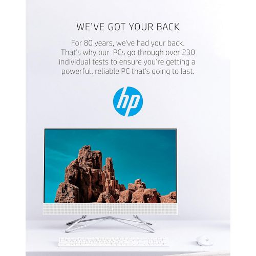 에이치피 HP All-in-One Desktop PC, 11th Gen Intel Core i3-1115G4 Processor, 8 GB RAM, 512 GB SSD Storage, Full HD 23.8” Display, Windows 10 Home, Remote Work Ready, Mouse and Keyboard (24-d