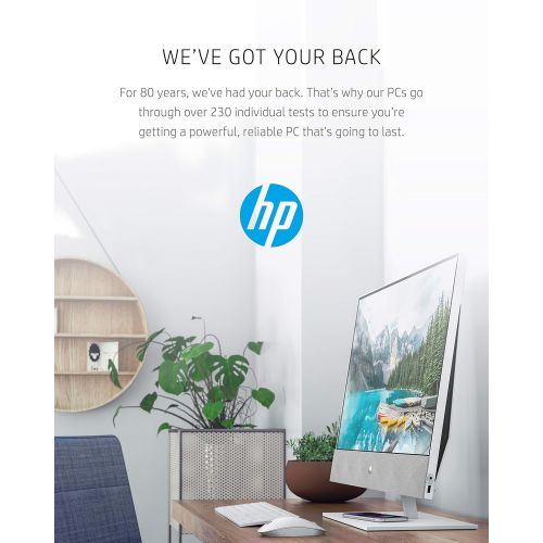 에이치피 HP Pavilion 27-inch All-in-One Desktop, 10th Gen Intel i7-10700T Processor, 16 GB RAM, 1 TB SSD Storage, Full HD IPS Touchscreen, Windows 10 Home, Wireless Keyboard and Mouse Combo