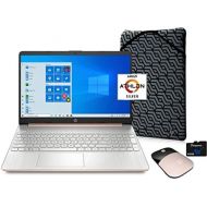 2021 HP 15.6 HD Laptop Computer, AMD Athlon Silver N3050U, 4GB RAM, 128GB SSD, HDMI, USB-C, WiFi, Webcam, Windows 10 S with Office 365 for 1 Year, Mouse, Sleeve + Fairywren Card (R