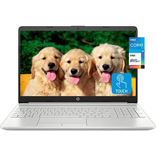 에이치피 2021 Newest HP 15 Business Laptop, 15.6 HD Touchscreen, 11th Gen Intel Core i5-1135G7 Processor, Intel Iris Xe Graphics, 16GB RAM, 512GB SSD, Windows 10 Home, Backlit Keyboard, Sil