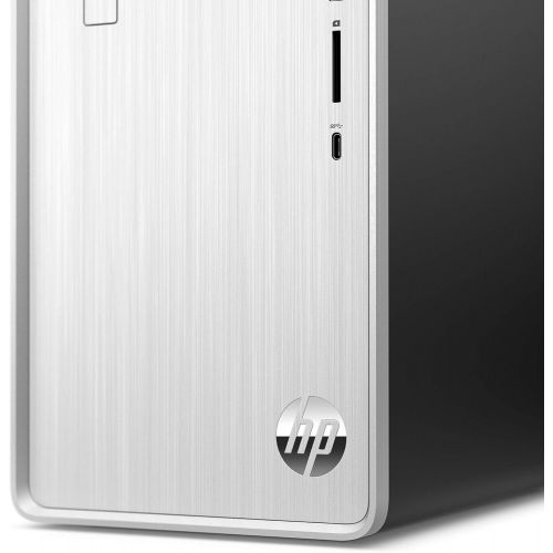 에이치피 HP Pavilion Desktop Computer, Intel Core i5-9400, 12GB RAM, 1TB Hard Drive, 256 GB SSD, Windows 10 (TP01-0050, Silver), Natural Silver