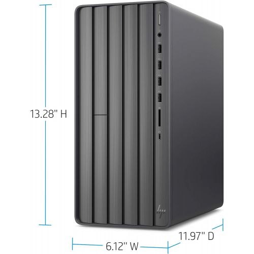 에이치피 HP ENVY Desktop Computer, Intel Core i7-10700, 16 GB RAM, 1 TB Hard Drive & 512 GB SSD Storage, Windows 10 Pro (TE01-1022, 2020 Model)