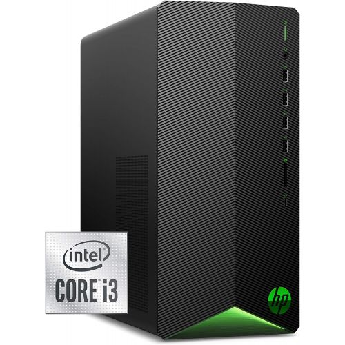 에이치피 HP Pavilion Gaming Desktop, NVIDIA GeForce GTX 1650 Super, Intel Core i3-10100, 8 GB DDR4 RAM, 256 GB PCIe NVMe SSD, Windows 11, USB Mouse and Keyboard, Compact Tower Design (TG01-