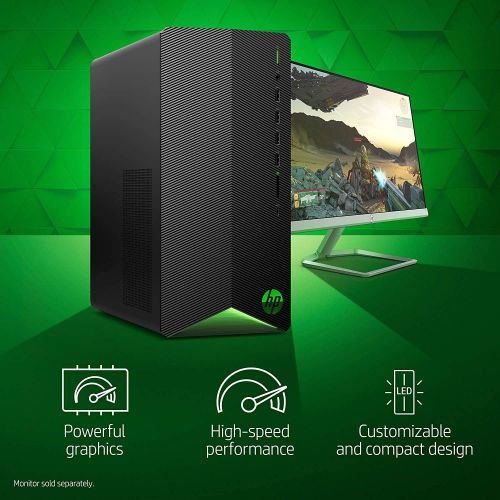 에이치피 2021 Newest HP Pavilion Gaming Desktop Computer, AMD 6-Core Ryzen 5 3500 Processor(Beat i5-9400, Upto 4.1GHz), GeForce GTX 1650 Super 4 GB, 8GB RAM, 256GB PCIe NVMe SSD,Mouse and K