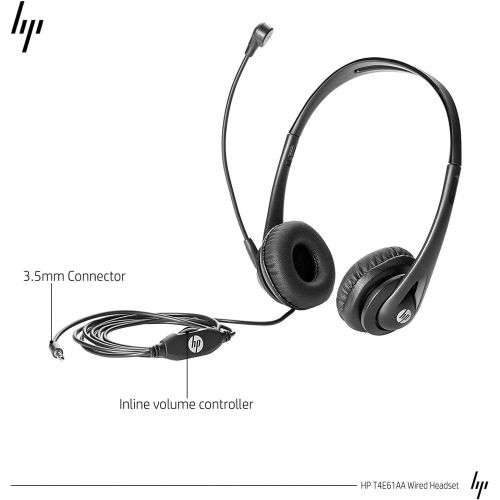 에이치피 HP Wired Mic Headset w/Microphone for PC (3.5mm Stereo Connector)