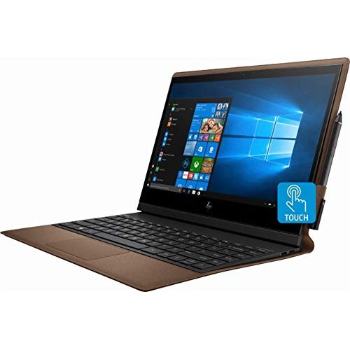 에이치피 HP - Spectre Folio Leather 2-in-1 13.3 Touch-Screen Laptop - Intel Core i7 - 8GB Memory - 256GB Solid State Drive - Cognac Brown