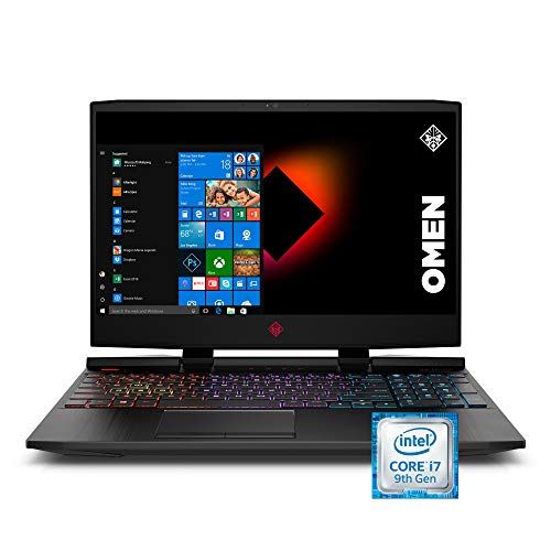 에이치피 OMEN by HP 2019 15-inch Gaming Laptop, 9th Gen Intel i7-9750H, NVIDIA GeForce RTX 2070 with Max-Q (8 GB), 16 GB RAM, 512 GB Solid-State Drive, VR Ready, Windows 10 Home (15-dc1060n