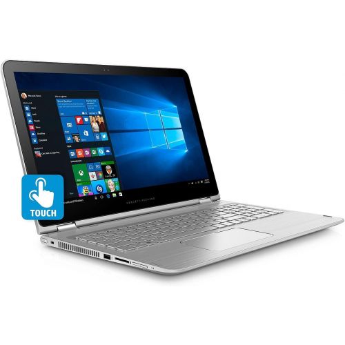 에이치피 HP Envy X360 Backlit Keyboard 2-in-1 Convertible 15.6 inch Full HD Flagship Touchscreen Laptop PC| Intel Core i7-6500U Dual-Core| 8GB DDR3| 256GB SSD| WIFI| Windows 10 (Silver)