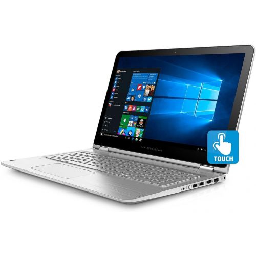 에이치피 HP Envy X360 Backlit Keyboard 2-in-1 Convertible 15.6 inch Full HD Flagship Touchscreen Laptop PC| Intel Core i7-6500U Dual-Core| 8GB DDR3| 256GB SSD| WIFI| Windows 10 (Silver)
