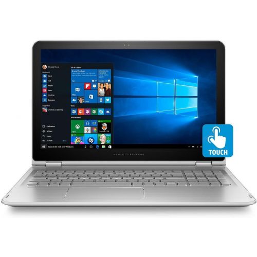 에이치피 HP Envy X360 Backlit Keyboard 2-in-1 Convertible 15.6 inch Full HD Flagship Touchscreen Laptop PC| Intel Core i7-6500U Dual-Core| 8GB DDR3| 256GB SSD| WIFI| Windows 10 (Silver)