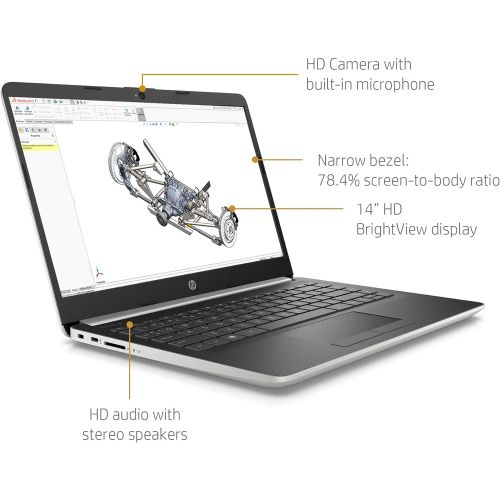 에이치피 HP 14 HD AMD Ryzen 3 3.5GHz 4GB 128GB SSD Radeon Vega 3 Webcam Windows 10 Laptop