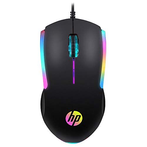 에이치피 HP Wired RGB Gaming Mouse High Performance Mouse with Optical Sensor, 3 Buttons, 7 Color LED for Computer Notebook Laptop Office PC Home