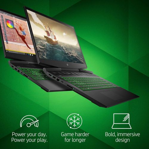 에이치피 HP Pavilion Gaming Laptop 17-inch, Intel Core i7, NVIDIA GeForce GTX 1660 Ti with Max-Q, 16 GB RAM, 256 GB SSD, Windows 10 Home (17-cd1030nr, Shadow Black)