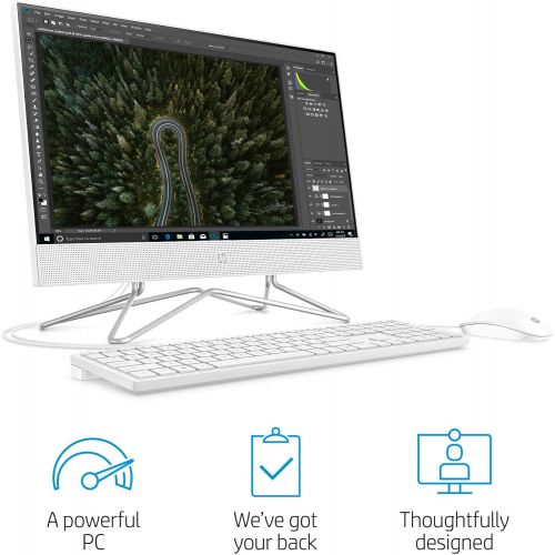 에이치피 [아마존베스트]HP 21.5-Inch All-in-One Computer, AMD A4-9125, 4GB RAM, 1TB Hard Drive, Windows 10 (22-c0010, White)