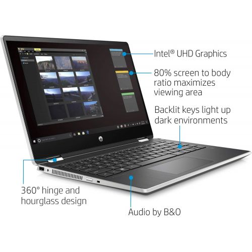 에이치피 [아마존베스트]HP Pavilion x360 14 Convertible 2-in-1 Laptop, 14” Full HD Touchscreen Display, Intel Core i5, 8 GB DDR4 RAM, 512 GB SSD Storage, Windows 10 Home, Backlit Keyboard (14-dh2011nr, 20