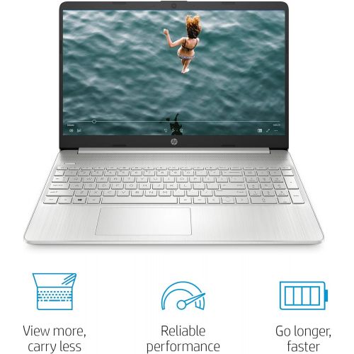에이치피 [아마존베스트]HP 15.6-inch HD Laptop, AMD Ryzen 3 3200U Processor, 8 GB RAM, 256 GB SSD, Windows 10 Home (15-ef0021nr, Natural Silver)