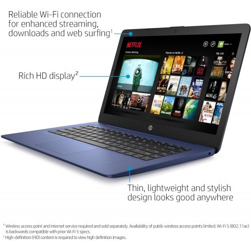 에이치피 [아마존베스트]HP Stream 14-inch Laptop, Intel Celeron N4000, 4 GB RAM, 64 GB eMMC, Windows 10 Home in S Mode with Office 365 Personal for 1 Year (14-cb185nr, Royal Blue)