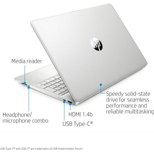 에이치피 [아마존베스트]HP 15-inch Touchscreen Laptop, AMD Athlon Gold 3150U, 4 GB RAM, 128 GB SSD, Windows 10 Home in S Mode (15-ef1010nr, Natural Silver)
