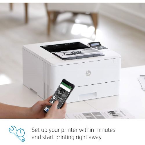 에이치피 [아마존베스트]HP LaserJet Pro M404dn Monochrome Laser Printer with Built-In Ethernet & Double-Sided Printing, Works with Alexa (W1A53A)