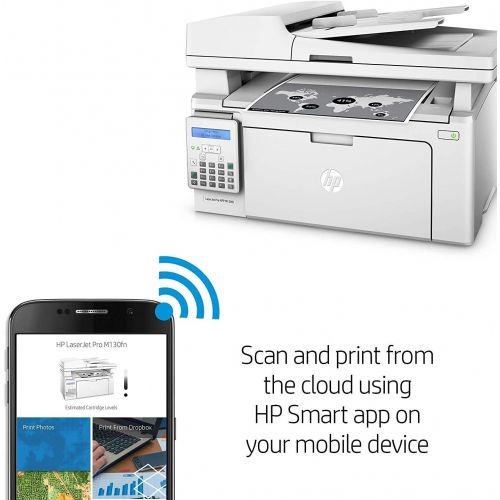 에이치피 [아마존베스트]HP LaserJet Pro M130fn All-in-One Laser Printer, Works with Alexa with print security (G3Q59A). Replaces HP M127fn Laser Printer