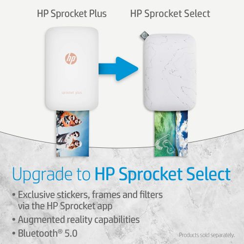 에이치피 [아마존베스트]HP Sprocket Plus Instant Photo Printer (Red) Prints on 2.3x3.4” Zink Sticky Back Pictures Straight from Smartphone & Social Media.