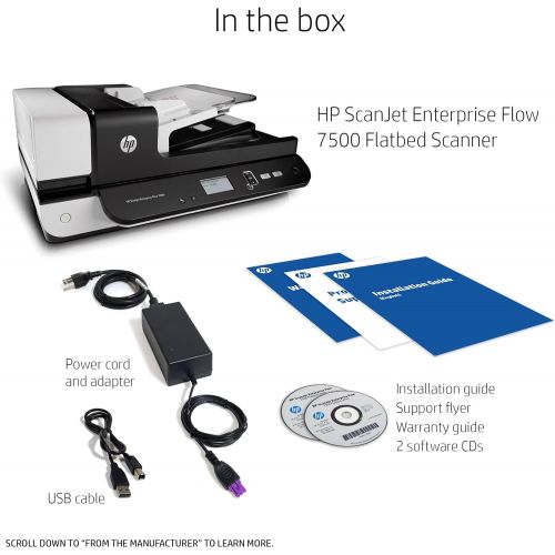 에이치피 [아마존베스트]HP ScanJet Enterprise Flow 7500 Flatbed OCR Scanner (L2725B#BGJ)