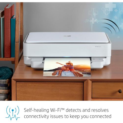 에이치피 [아마존베스트]HP ENVY 6055 Wireless All-in-One Printer, Mobile Print, Scan & Copy, Works with Alexa (5SE16A)