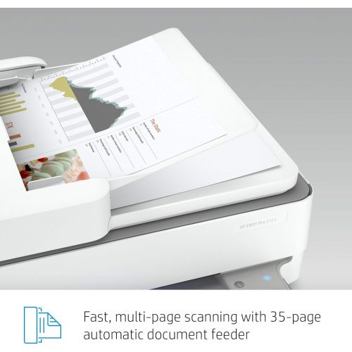 에이치피 [아마존베스트]HP ENVY Pro 6455 Wireless All-in-One Printer, Mobile Print, Scan & Copy, Auto Document Feeder, Works with Alexa (5SE45A)