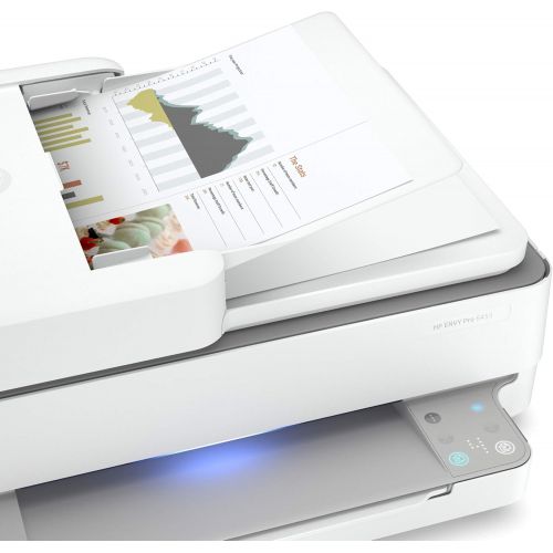 에이치피 [아마존베스트]HP ENVY Pro 6455 Wireless All-in-One Printer, Mobile Print, Scan & Copy, Auto Document Feeder, Works with Alexa (5SE45A)