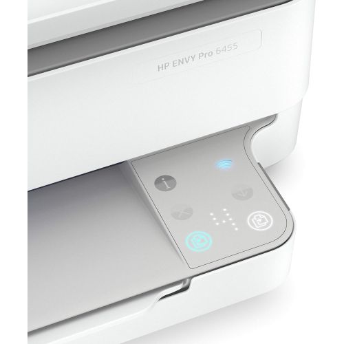 에이치피 [아마존베스트]HP ENVY Pro 6455 Wireless All-in-One Printer, Mobile Print, Scan & Copy, Auto Document Feeder, Works with Alexa (5SE45A)