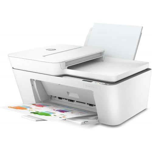 에이치피 [아마존베스트]HP DeskJet Plus 4155 Wireless All-in-One Printer, Mobile Print, Scan & Copy, HP Instant Ink Ready, Auto Document Feeder, Works with Alexa (3XV13A)