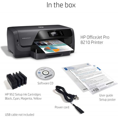 에이치피 [아마존베스트]HP OfficeJet Pro 8210 Wireless Color Printer, HP Instant Ink or Amazon Dash replenishment ready (D9L64A)