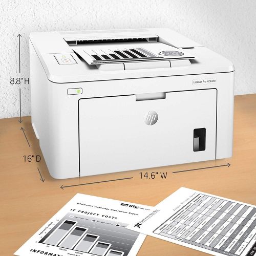 에이치피 [아마존베스트]HP LaserJet Pro M203dw Wireless Laser Printer, Works with Alexa (G3Q47A). Replaces HP M201dw Laser Printer