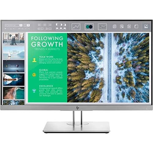 에이치피 [아마존베스트]HP EliteDisplay E243 (23.8 inch / Full HD) Business Monitor (HDMI, DisplayPort, VGA, USB 3.0, pivot function, response time 5ms, 60Hz) black-silver