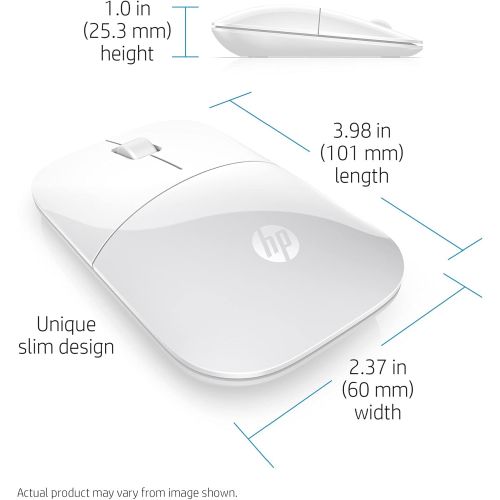 에이치피 [아마존베스트]HP - PC HP Z3700 (4VY82AA) Wireless Mouse 1200 Optical Sensors Up to 16 Months Battery Life USB Plug & Play