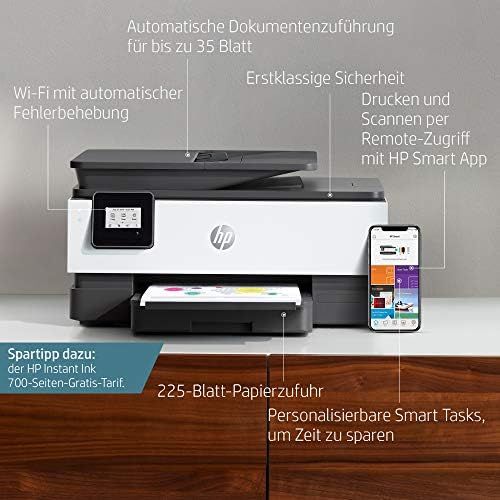 에이치피 [아마존베스트]HP OfficeJet 8012 Multifunctional Printer (HP Instant Ink, A4, Printer, Scanner, Copier, Wi-Fi, Duplex, HP ePrint, Airprint)