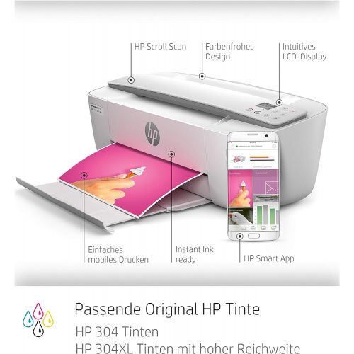 에이치피 [아마존베스트]HP DeskJet Multifunction Printer (Print, Scan, Copy, Wi-Fi, Airprint, 3-Month Free Trial of HP Instant Ink) A4