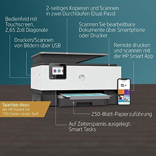 에이치피 [아마존베스트]HP OfficeJet 8012 Multifunctional Printer (HP Instant Ink, A4, Printer, Scanner, Copier, Wi-Fi, Duplex, HP ePrint, Airprint)