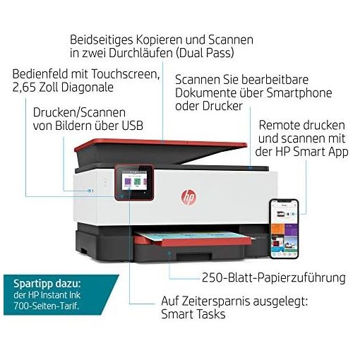 에이치피 [아마존베스트]HP OfficeJet 8012 Multifunctional Printer (HP Instant Ink, A4, Printer, Scanner, Copier, Wi-Fi, Duplex, HP ePrint, Airprint)