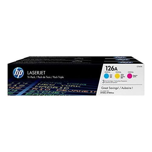 에이치피 [아마존베스트]HP CF341A Toner Cartridge for 126A LaserJet Printer (Pack of 3)